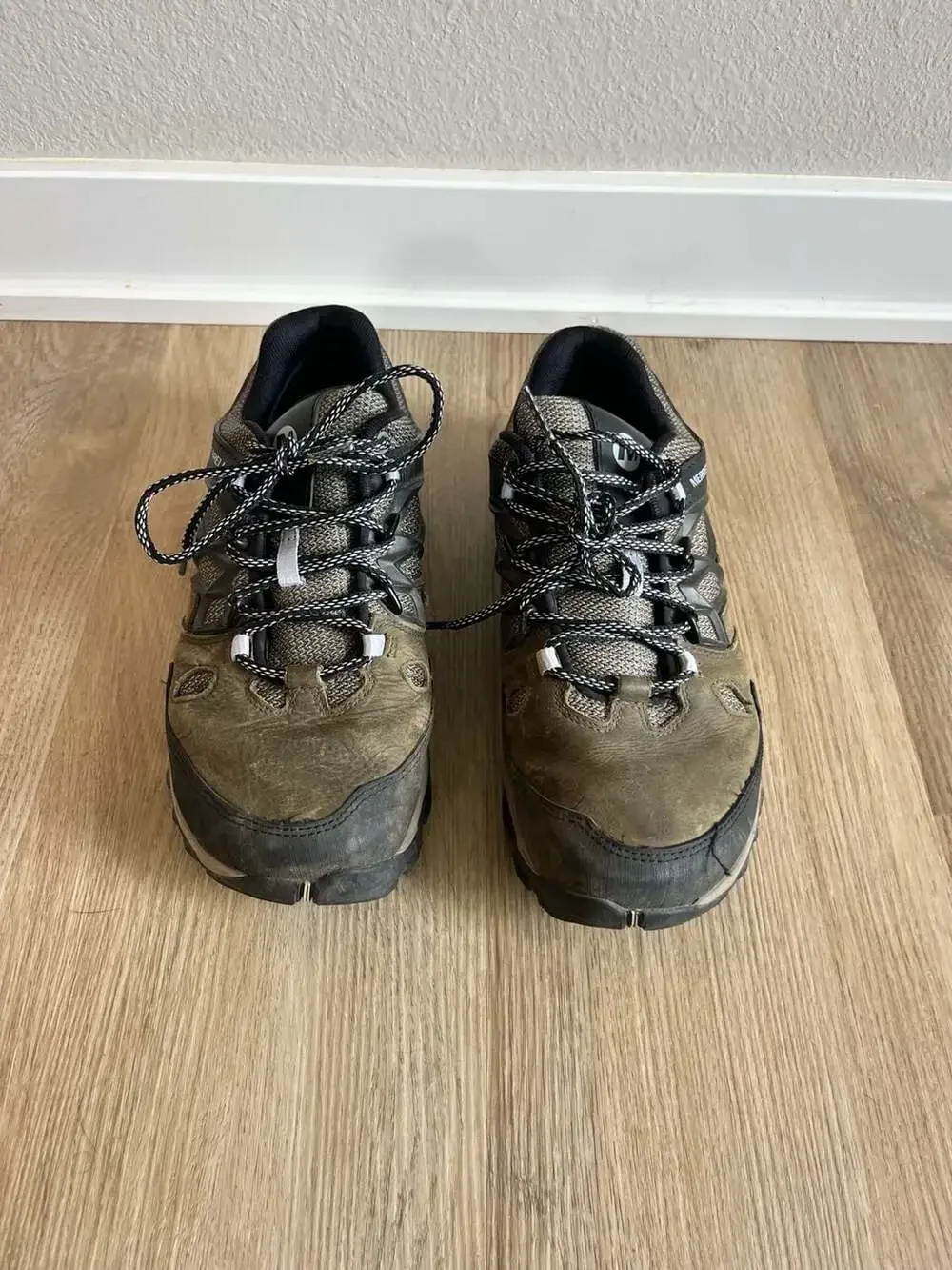 Merrell, Women's All Out Blaze 2 Waterproof Hiking/Camping Shoes, Olive, 8